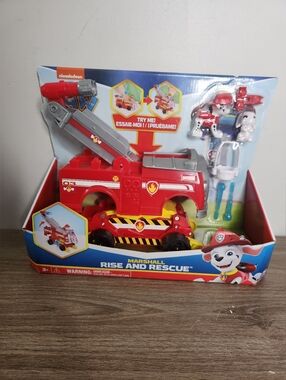 Paw Patrol Marshall Rise and Rescue Transforming Toy Car with Action Figure